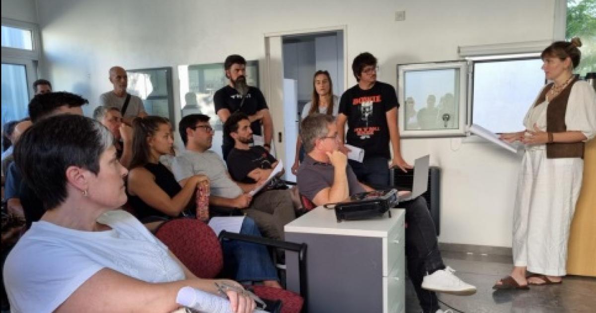 La reunión se hizo en el Colegio de Arquitectos