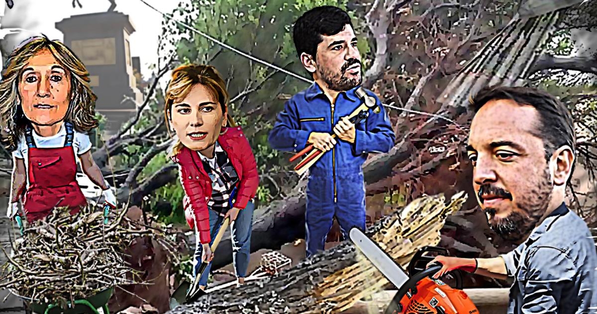 La tormenta los capitanes y la calamidad de cierto tipo de langostas