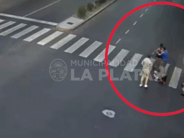 Brutal pelea a la salida de un boliche en La Plata