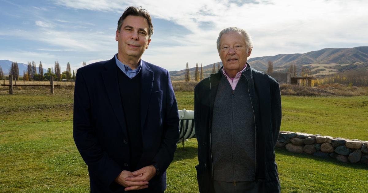 Alan y su padre Ernesto Tito Lowenstein dueños del Frigorífico Pico