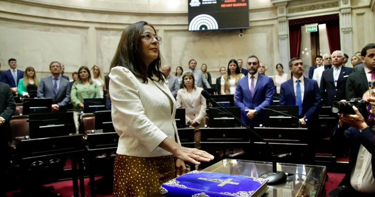 Carolina Moises jura como vicepresidenta del Senado