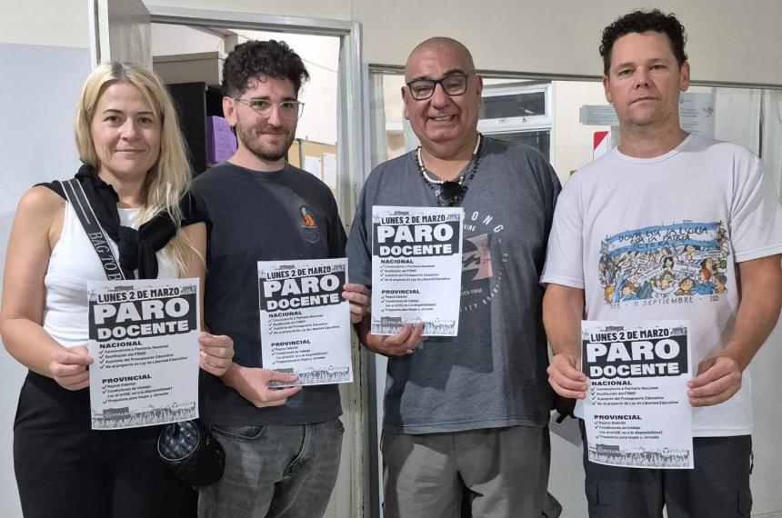 UTELPa milita el paro en las escuelas