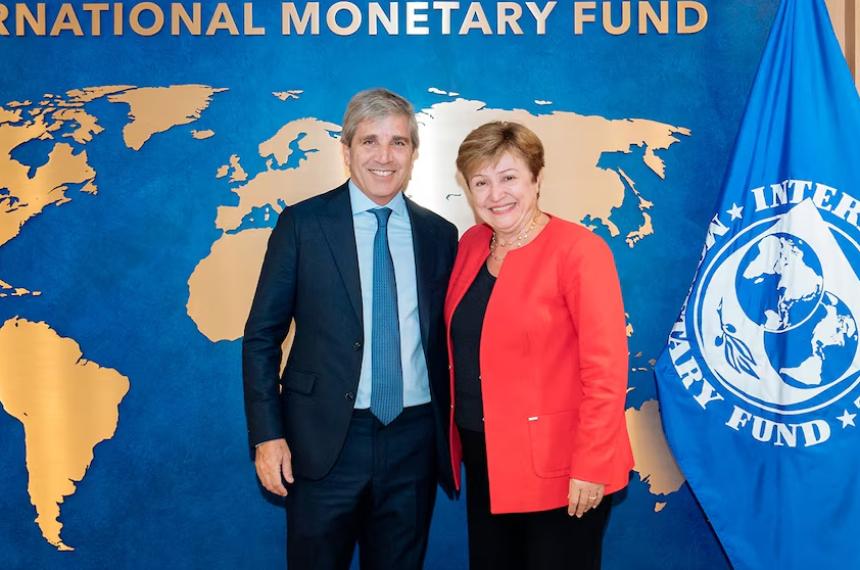 Luis Caputo y Kristalina Georgieva