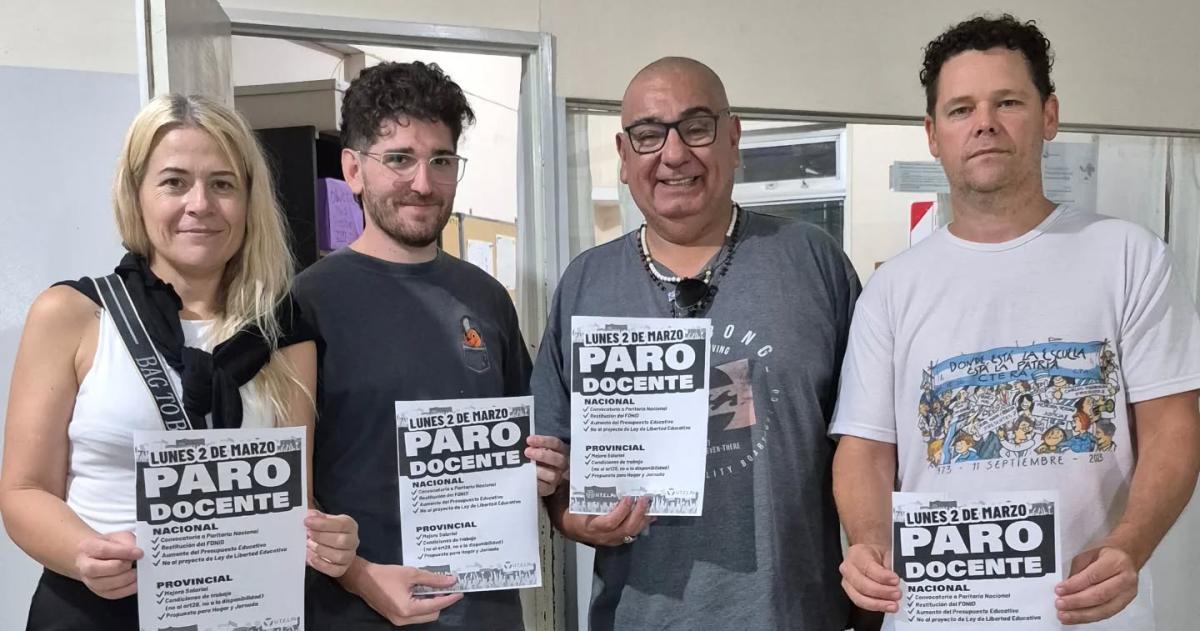 UTELPa milita el paro en las escuelas