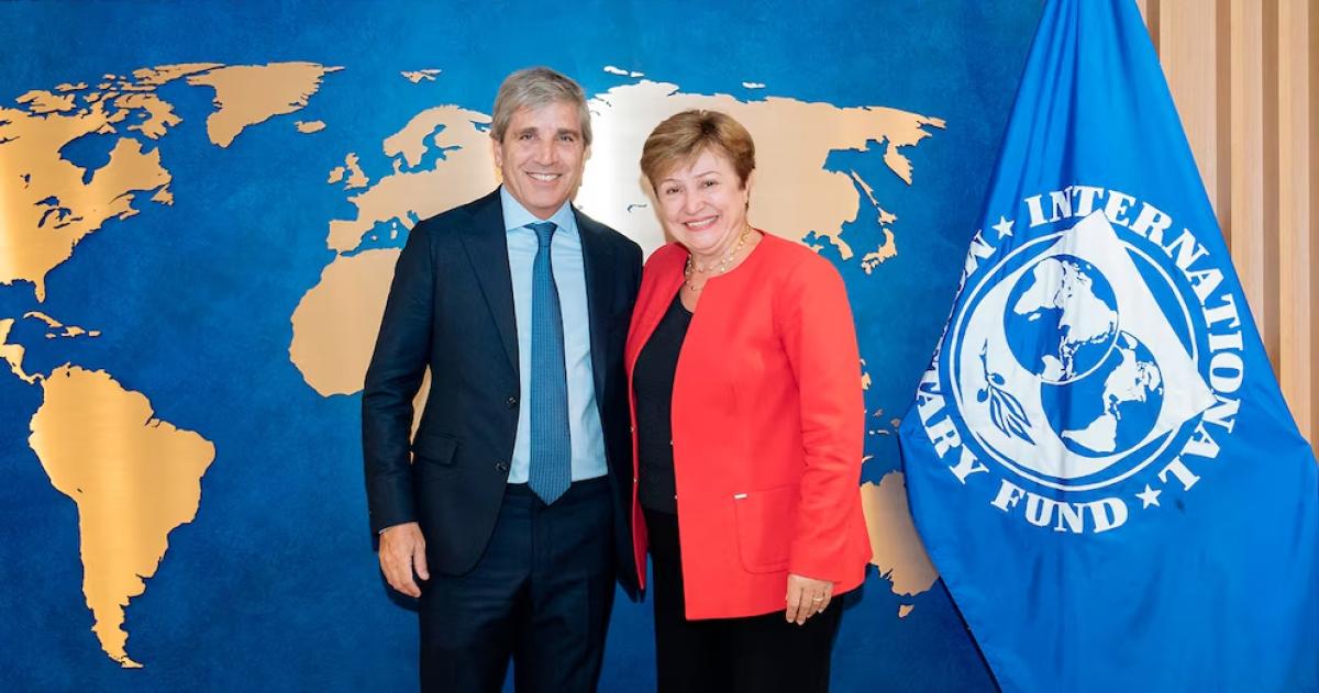 Luis Caputo y Kristalina Georgieva