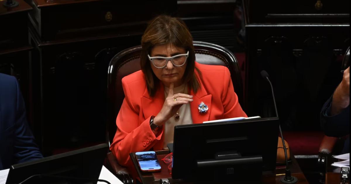Patricia Bullrich jefa del bloque de La LIbertad Avanza en el Senado