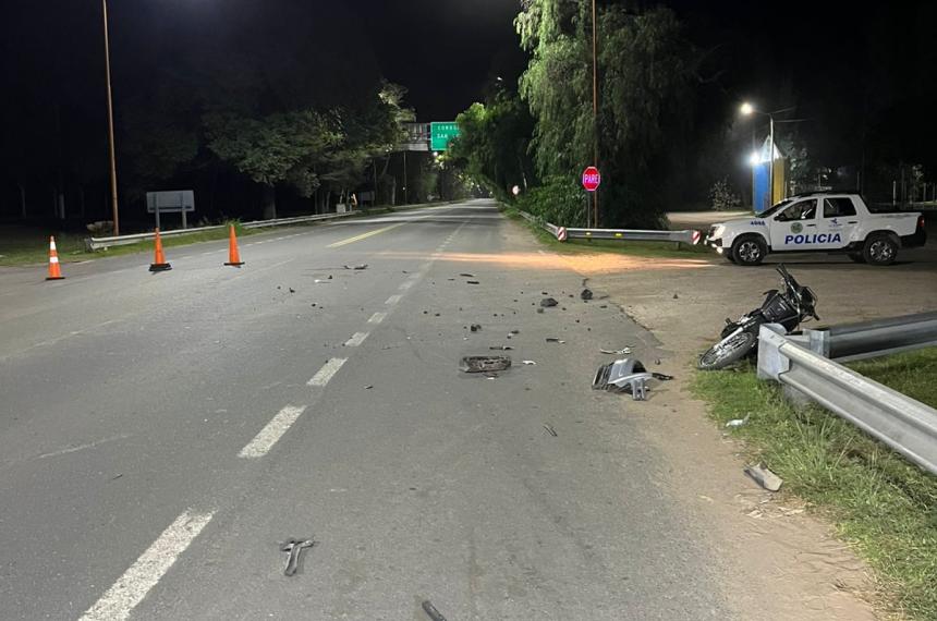 El siniestro vial ocurrió en la intersección de Eva Perón y Río Colorado