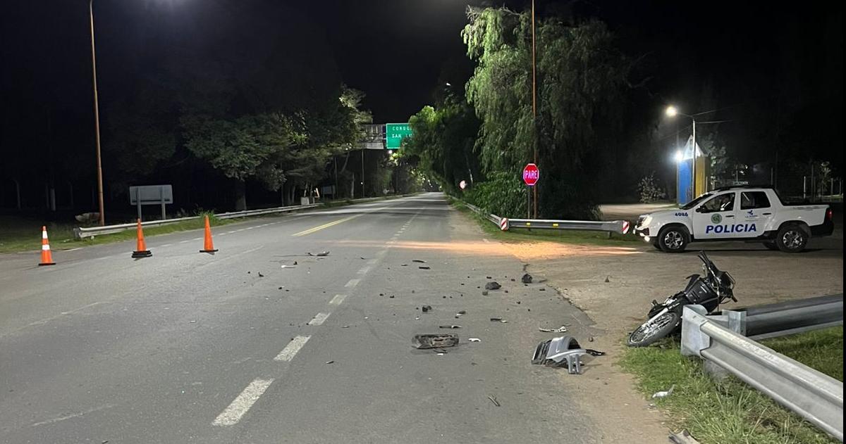 El siniestro vial ocurrió en la intersección de Eva Perón y Río Colorado