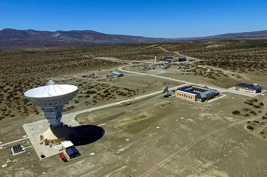 Una imagen aérea de la base China en Neuquén