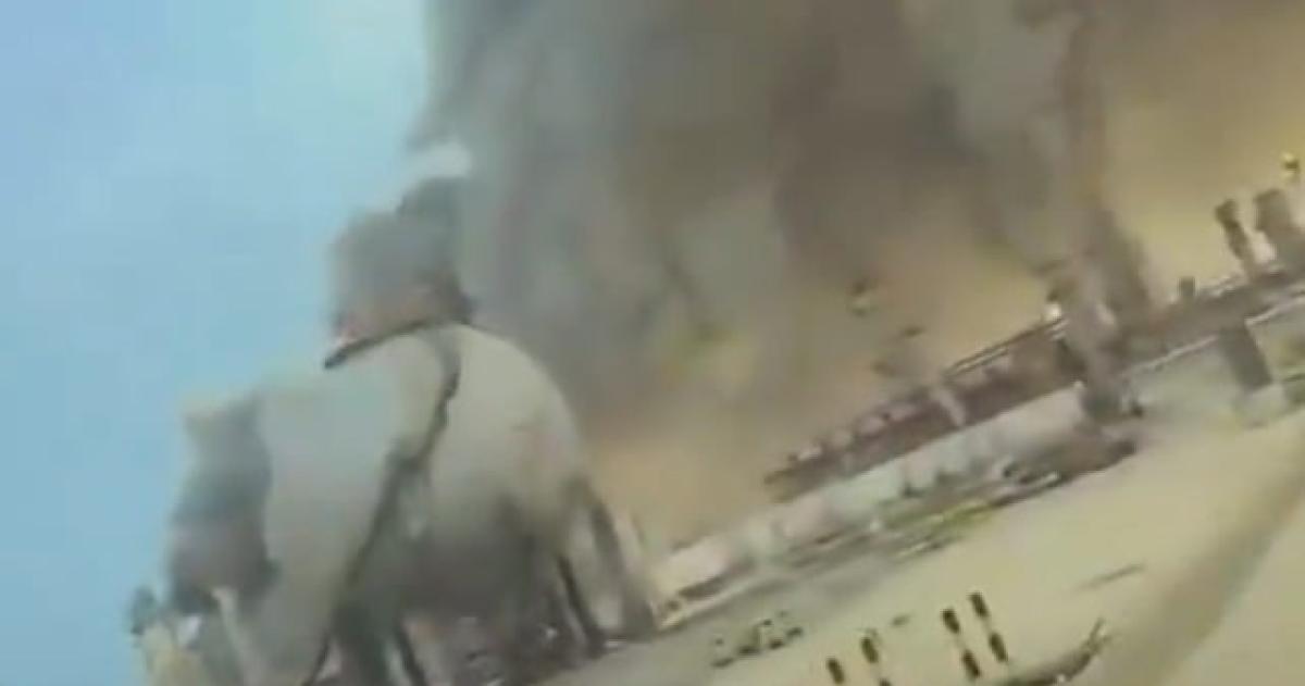 Arabia Saudita interceptó dos drones pero se desató un incendio en Aramco la mayor refinería del mundo