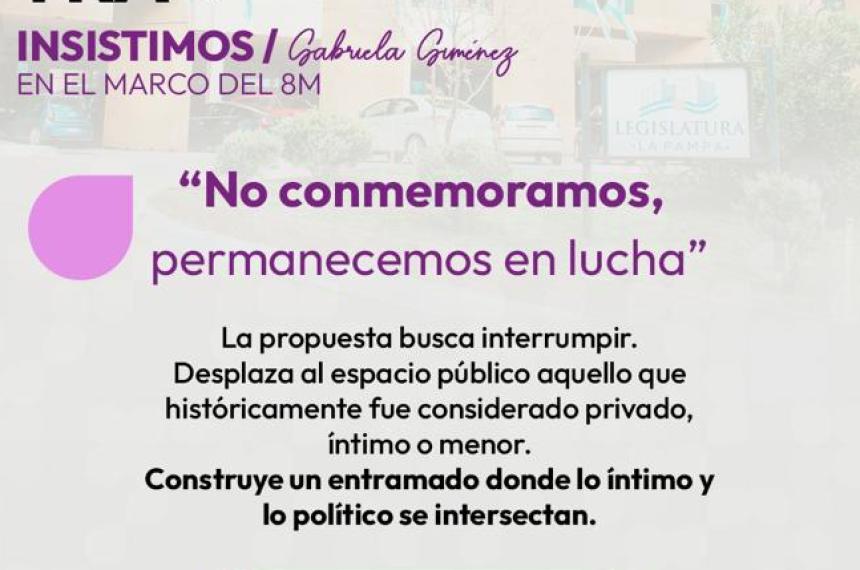 La muestra Insistimos en la Legislatura