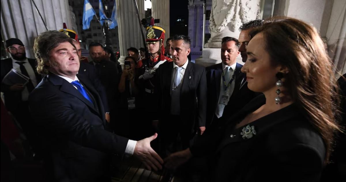 El saludo entre Milei y Villarruel una vez mas evidenció la tensa relación que hay entre ambos