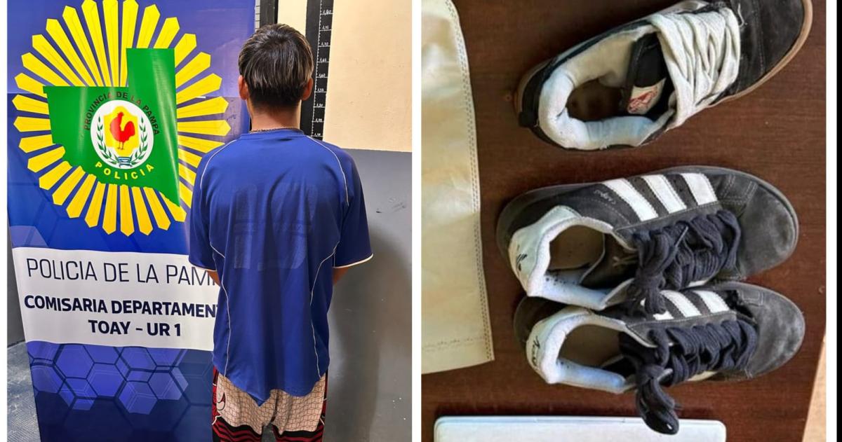 El detenido y el botín recuperado