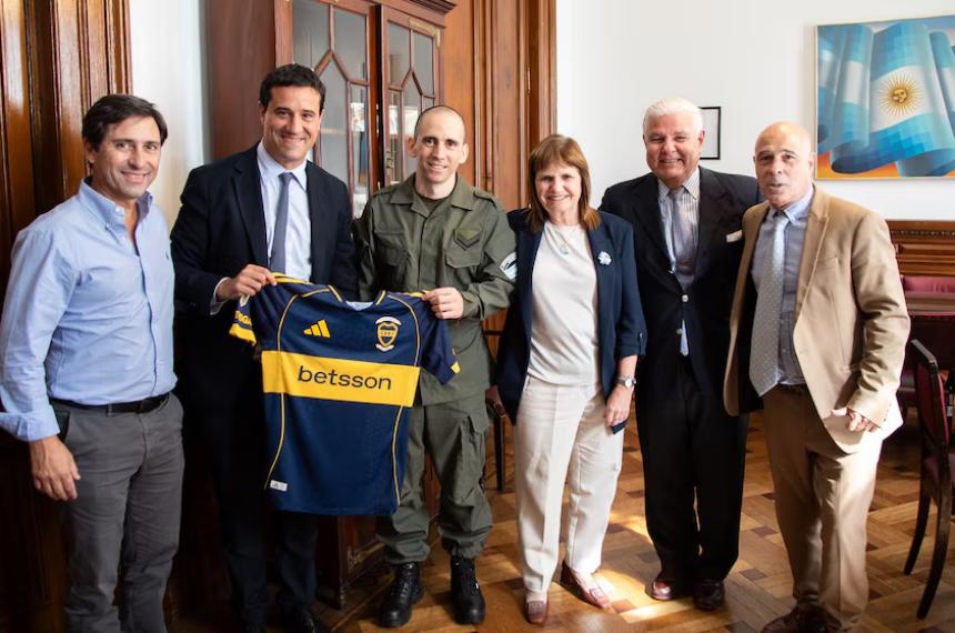Patricia Bullrich recibió a Nahuel Gallo en el Senado
