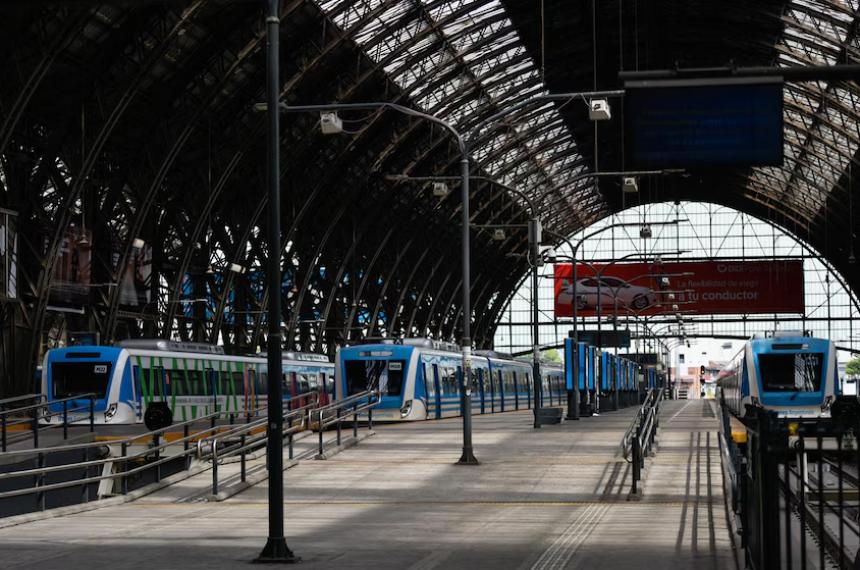 La estación Retiro afectada por el paro de trenes