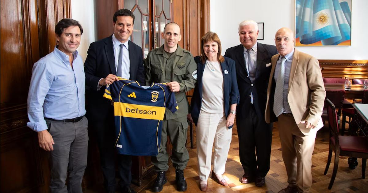 Patricia Bullrich recibió a Nahuel Gallo en el Senado