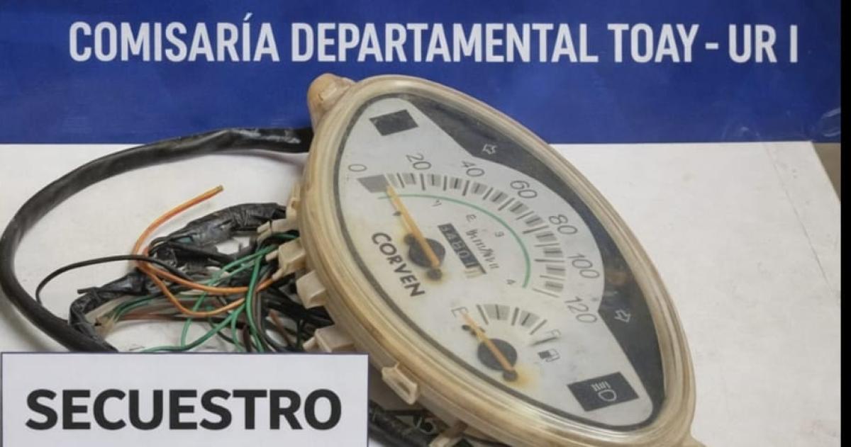 Recuperaron una moto robada en Toay- la habiacutean vendido y estaba desarmada en parte