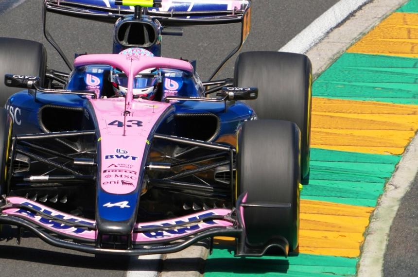  Pese al traspié de Alpine Franco mostró un ritmo sólido y remontó desde el fondo