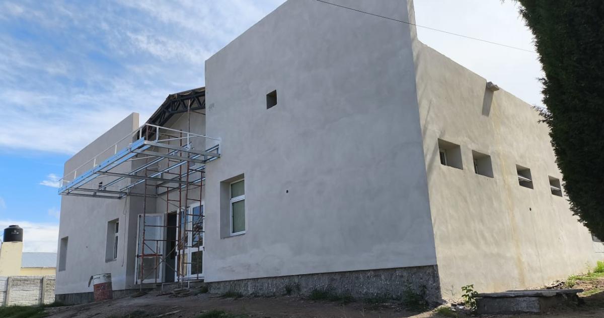 Parte de la obra en el Hospital Luisa Pistarini