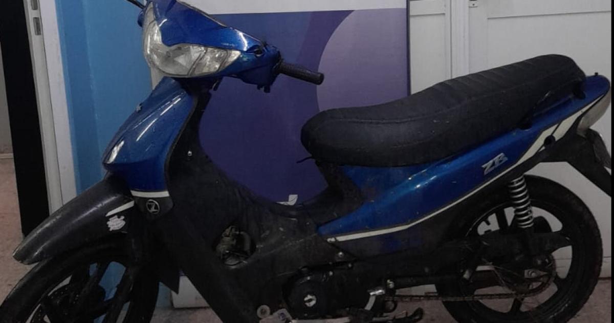 La moto recuperada por la Seccional Segunda