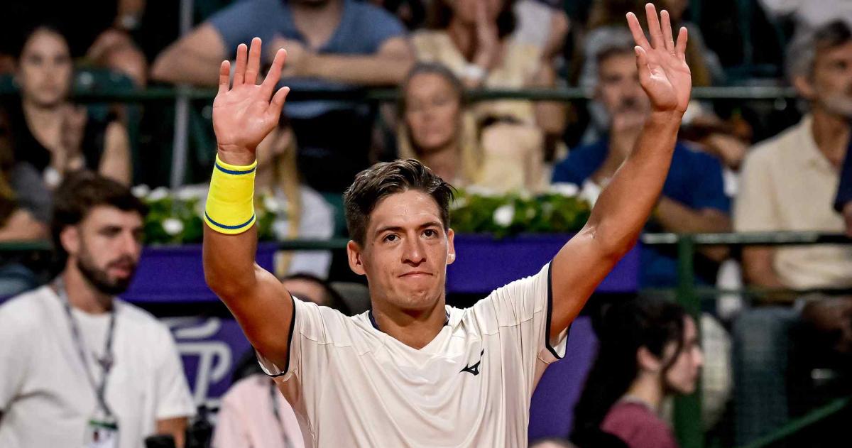 Sebasti�n B�ez festeja un gran triunfo ante Jiri Lehecka