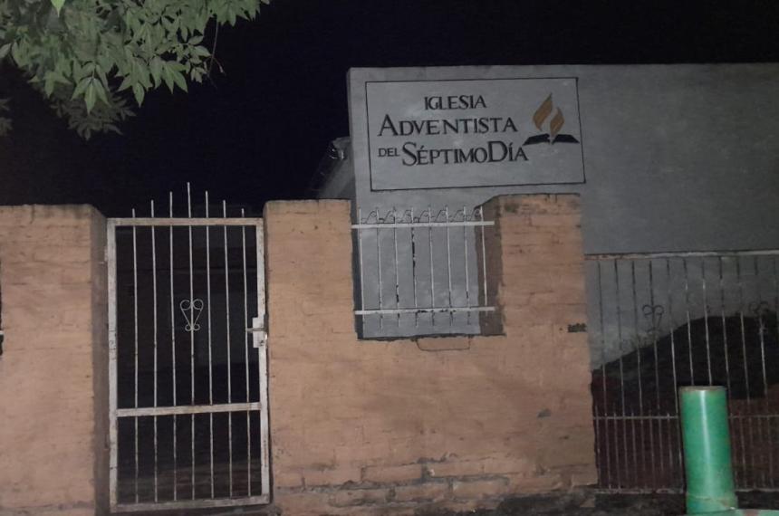 La iglesia robada en la zona norte de la capital pampeana