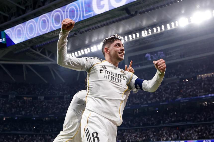 Valverde anotó los tres goles en el Merengue