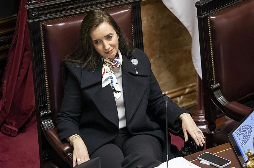 La vicepresidente de la Nación Victoria Villarruel