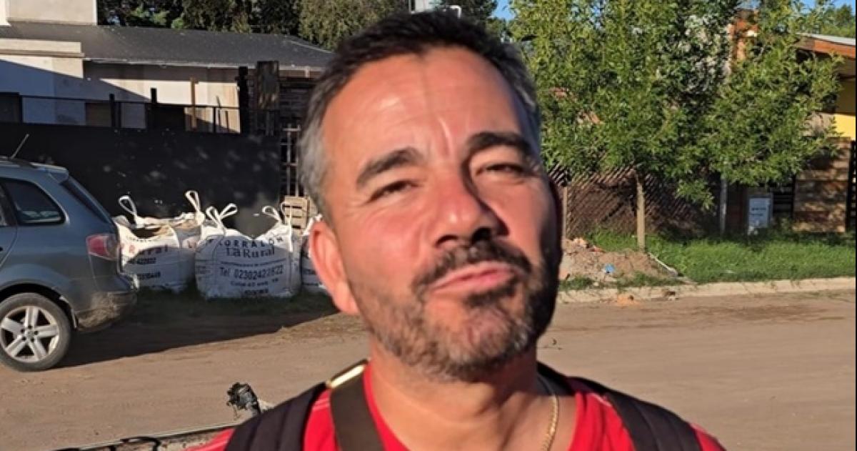 Ernesto Estigarría propietario del vehículo incendiado