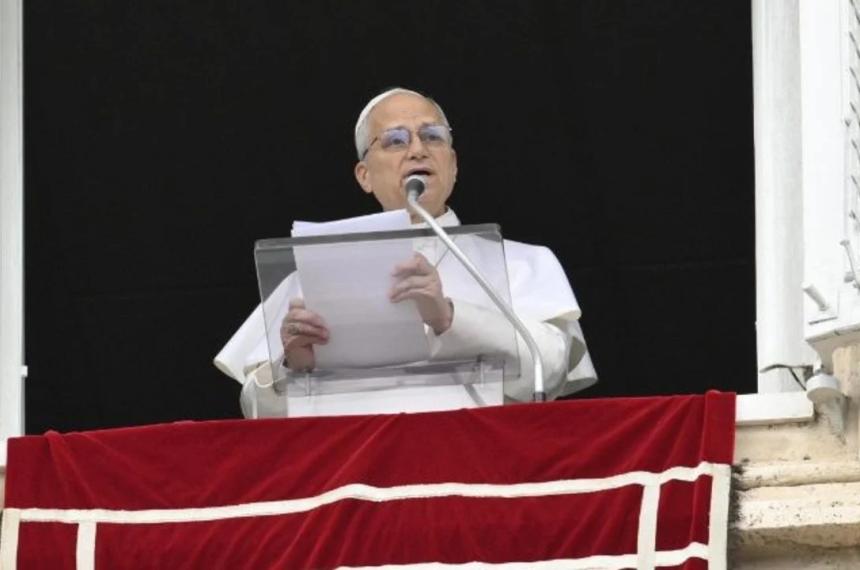 El Obispo de Roma habló desde la ventana de su despacho en el Palacio Apostólico