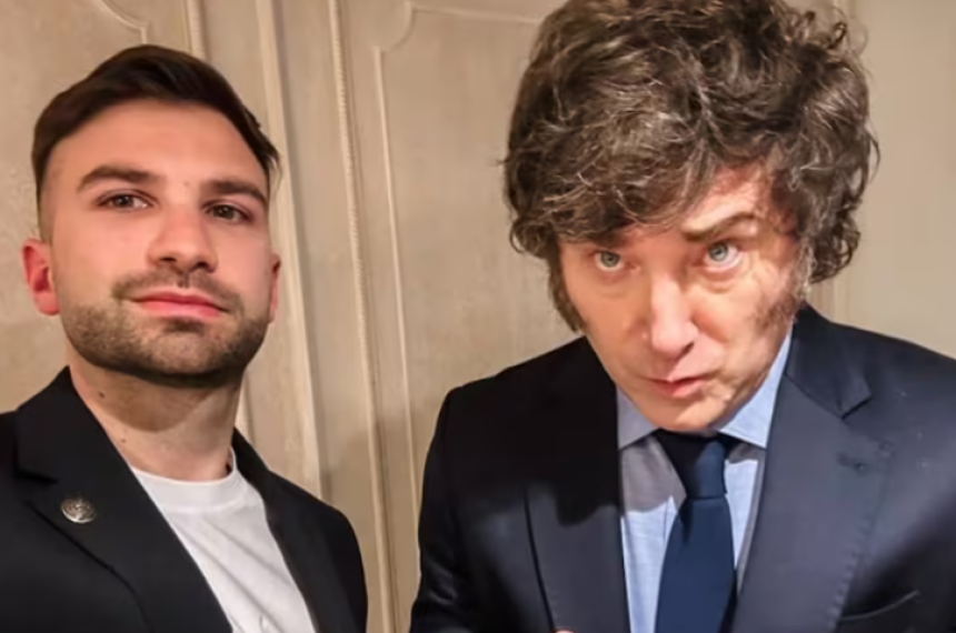 Milei y el empresario Novelli