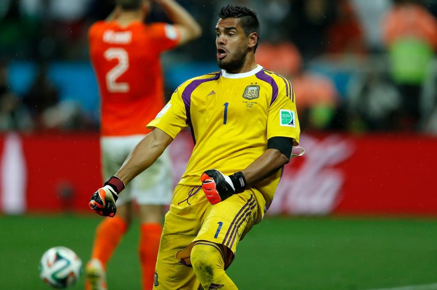 Romero tuvo su gran momento en el Mundial 2014 donde fue finalista con la Selección Argentina