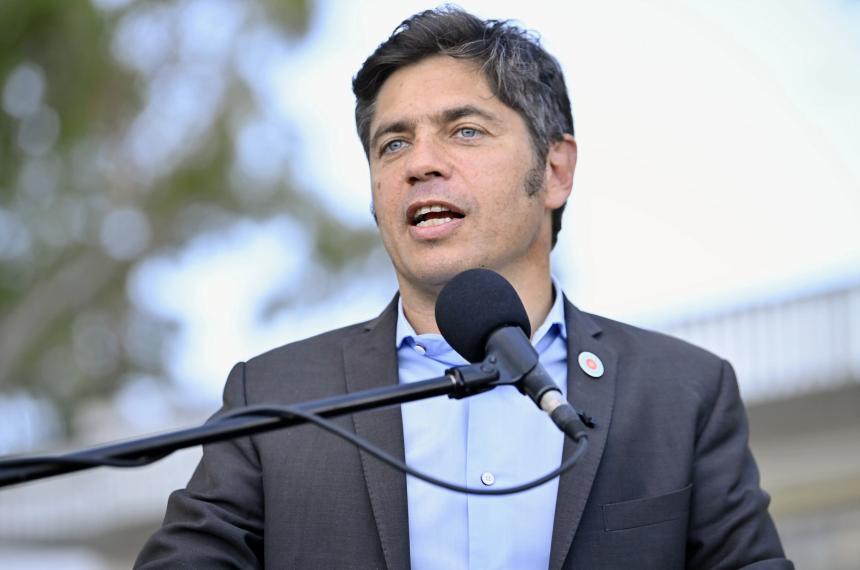 El gobernador de la provincia de Buenos Aires Axel Kicillof