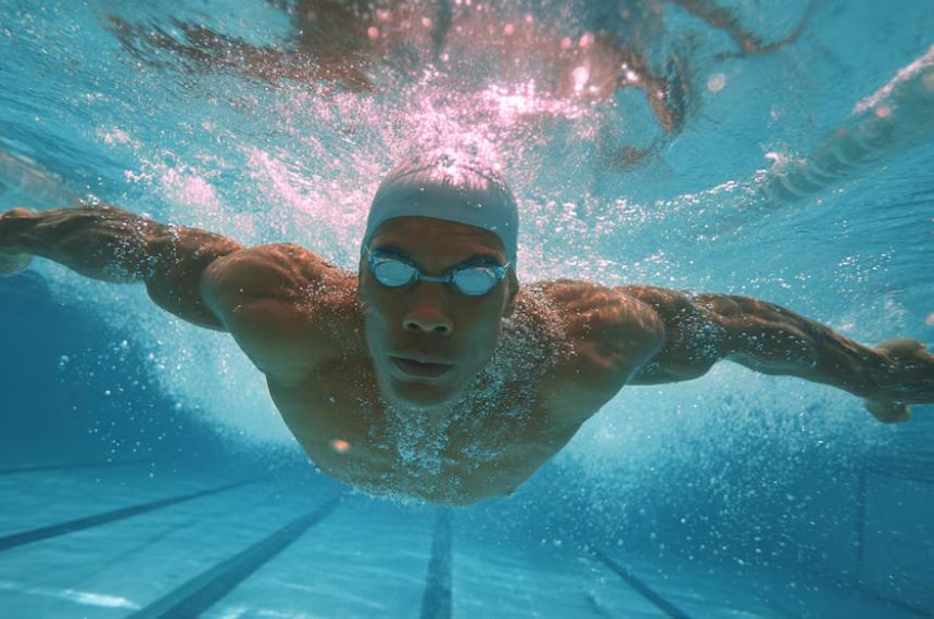 La natación ofrece una rutina de bajo impacto articular y alta eficiencia favoreciendo fuerza y tono muscular sin recurrir a pesas