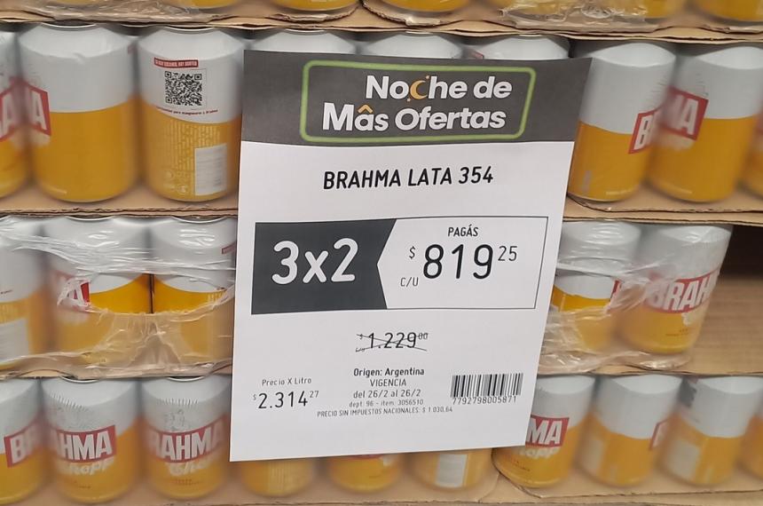 La multa de 750 mil pesos fue por diferencia de precios entre la góndola y la caja
