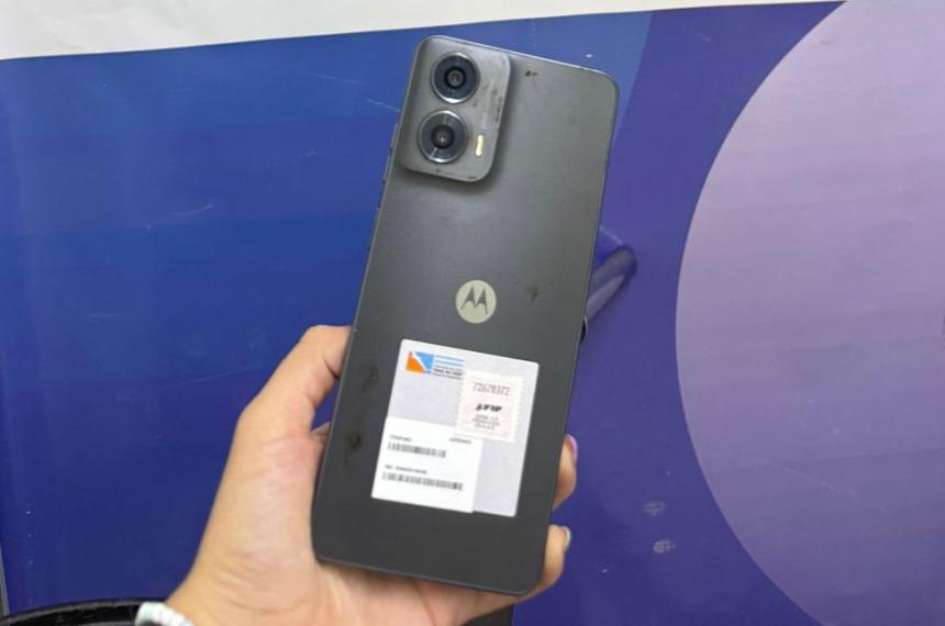 El celular sustraído del automóvil