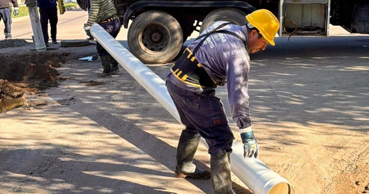 Comenzoacute otra obra de cloacas en Villa Santillaacuten
