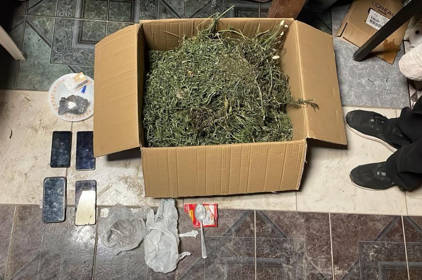 El operativo se realizó en una casa de la calle Santa Cruz