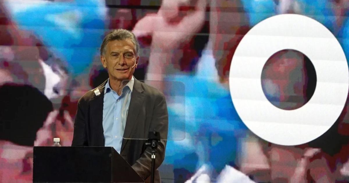 El ex presidente Mauricio Macri en su primer encuentro con el PRO