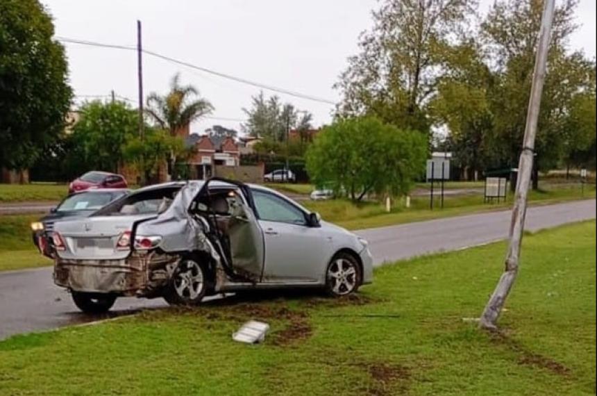 El choque se produjo a la altura del Club de Caza