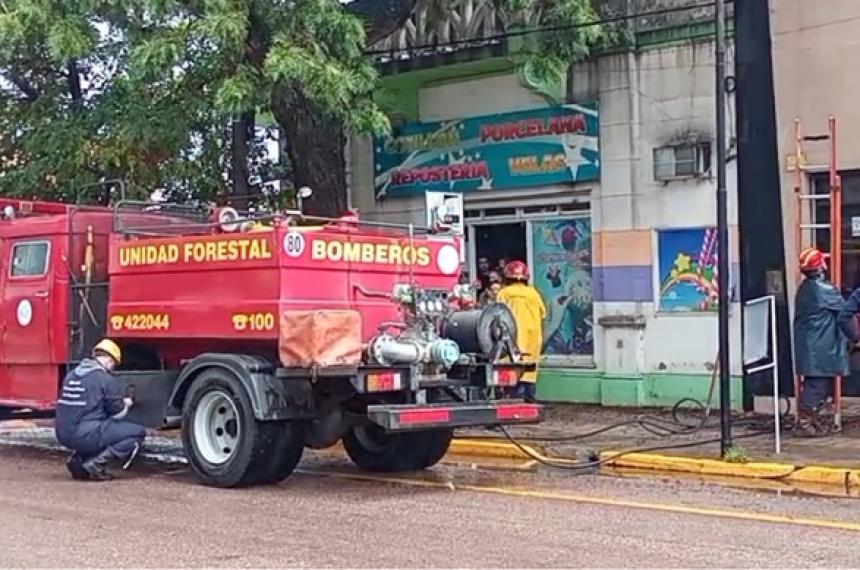 El inconveniente se produjo en un comercio de calle 13