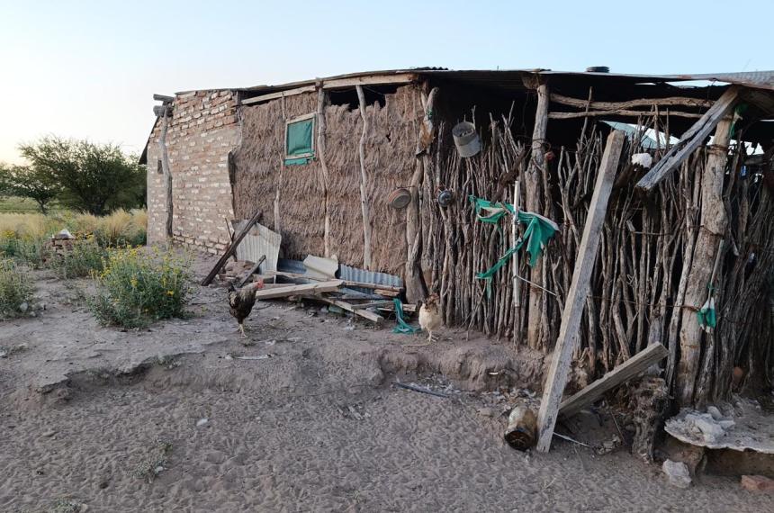 La casa del campo en donde ocurrió el hecho