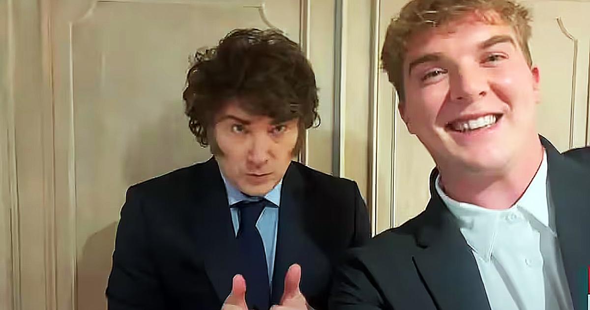 El presidente Javier Milei con el creador de LIBRA Hayden Davis