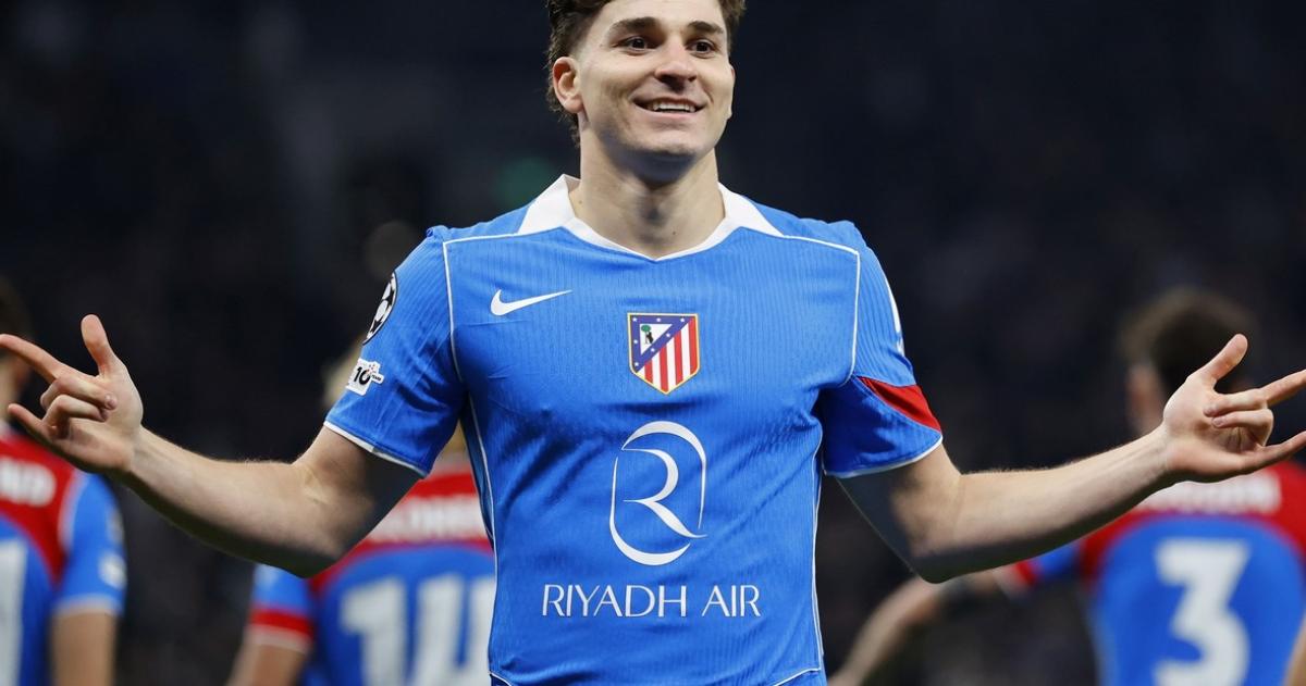 El argentino Juli�n Álvarez pieza clave en el equipo del Cholo Simeone