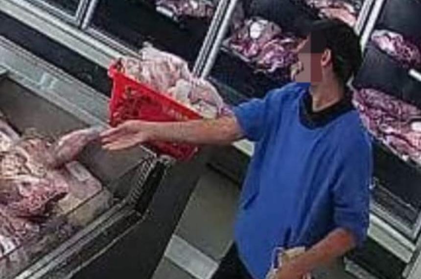 El autor del hecho quedó filmado en las c�maras de seguridad del local