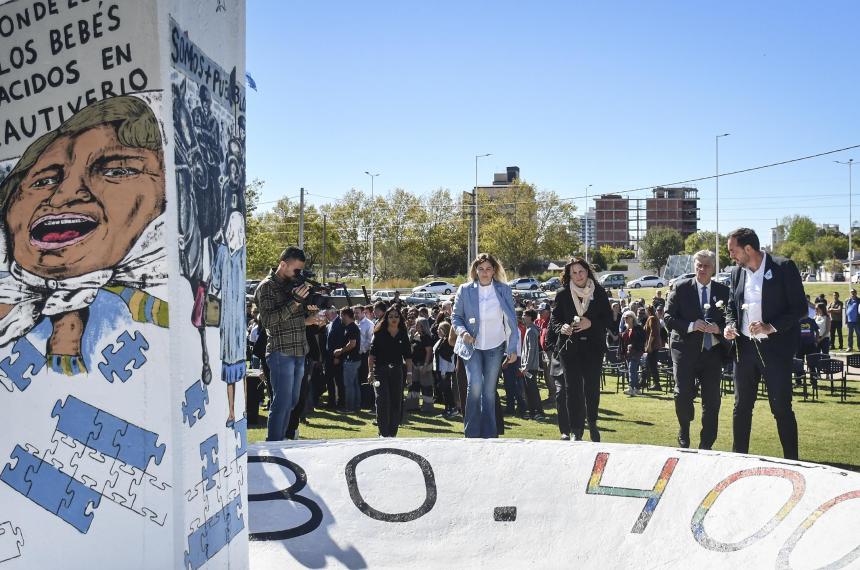 Di Napoli y Ziliotto encabezaron el acto en le Parque Don Tom�s