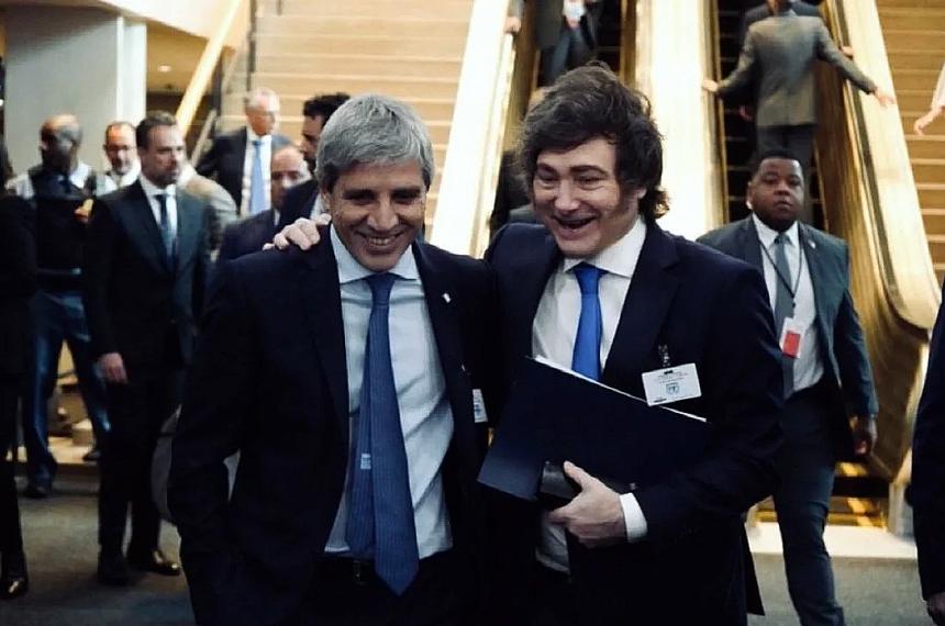 Javier Milei y Luis Caputo