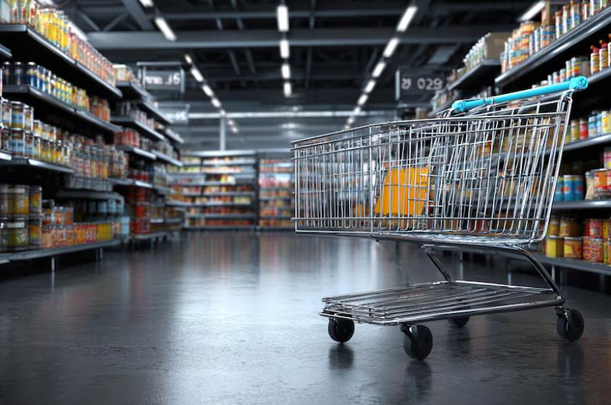 Los supermercados lideraron las caídas con una baja de 59-en-porciento- seguidos por autoservicios y mayoristas