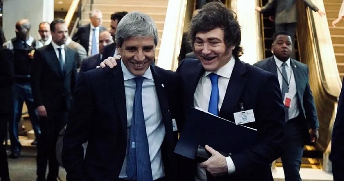 Javier Milei y Luis Caputo