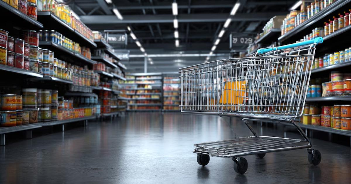 Los supermercados lideraron las caídas con una baja de 59-en-porciento- seguidos por autoservicios y mayoristas